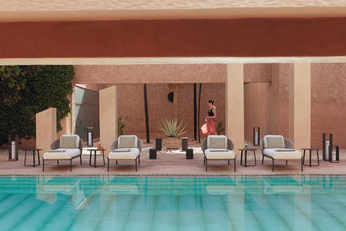 Шезлонг лава бронза Manutti Radius MNST742 - Вид №6