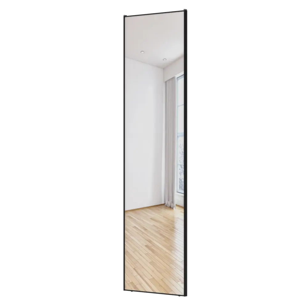 Дверь-купе KONSENSA 244.5x70.4 см с зеркалом профиль черный узкий 89444102 STLM-2189443  - Вид №2
