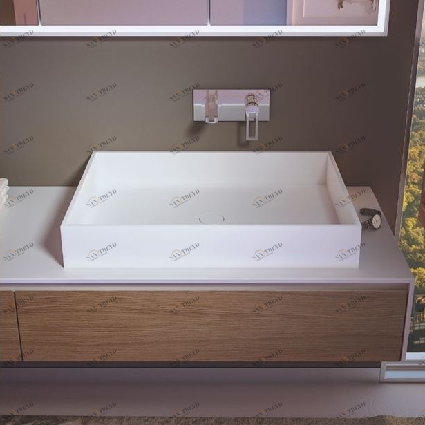 LQU030160 Накладная раковина на столешницу  овальная MOMA Design 