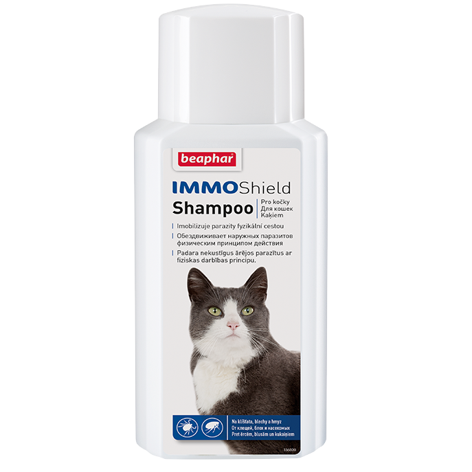 ПР0047837 Шампунь Immo Shield Shampoo от паразитов для кошек 200мл Beaphar 