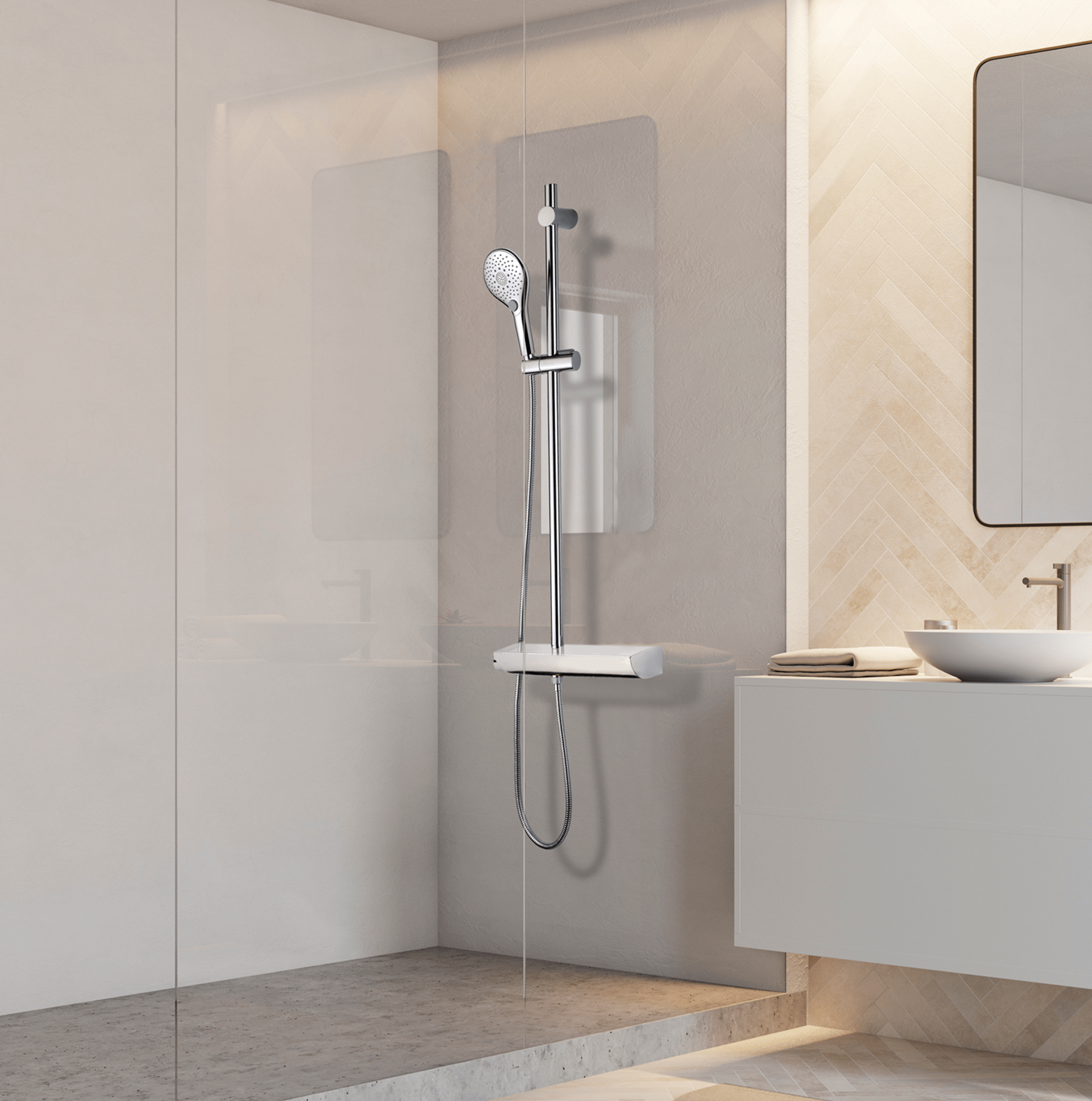 DZ2001 Душевые комплекты SYNCRONIA Ø 120 mm - Single Lever BOSSINI  - Вид №1