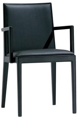 Andreu World Мягкое кожаное кресло с подлокотниками Carlotta So0992 - Вид №1