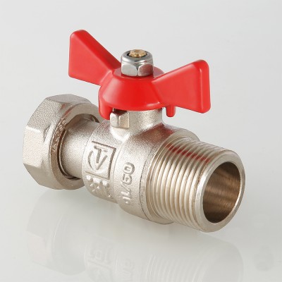 VT.260.N.0404 Кран шаровой с накидной гайкой и наружной резьбой Valtec 1/2"  - Вид №5