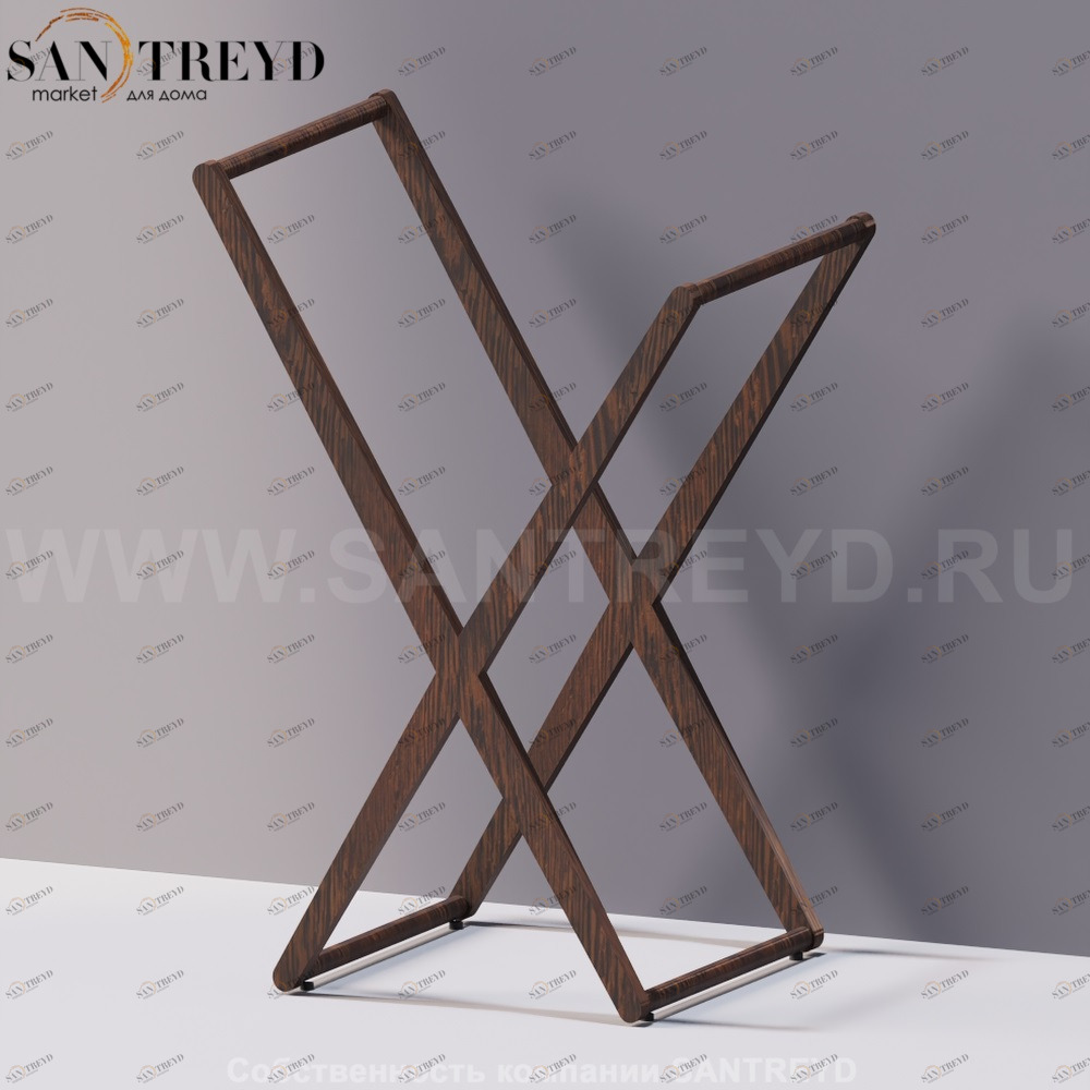 Agape X Ассемитричный полотенцедержатель под коричневый дуб AMET1877RU