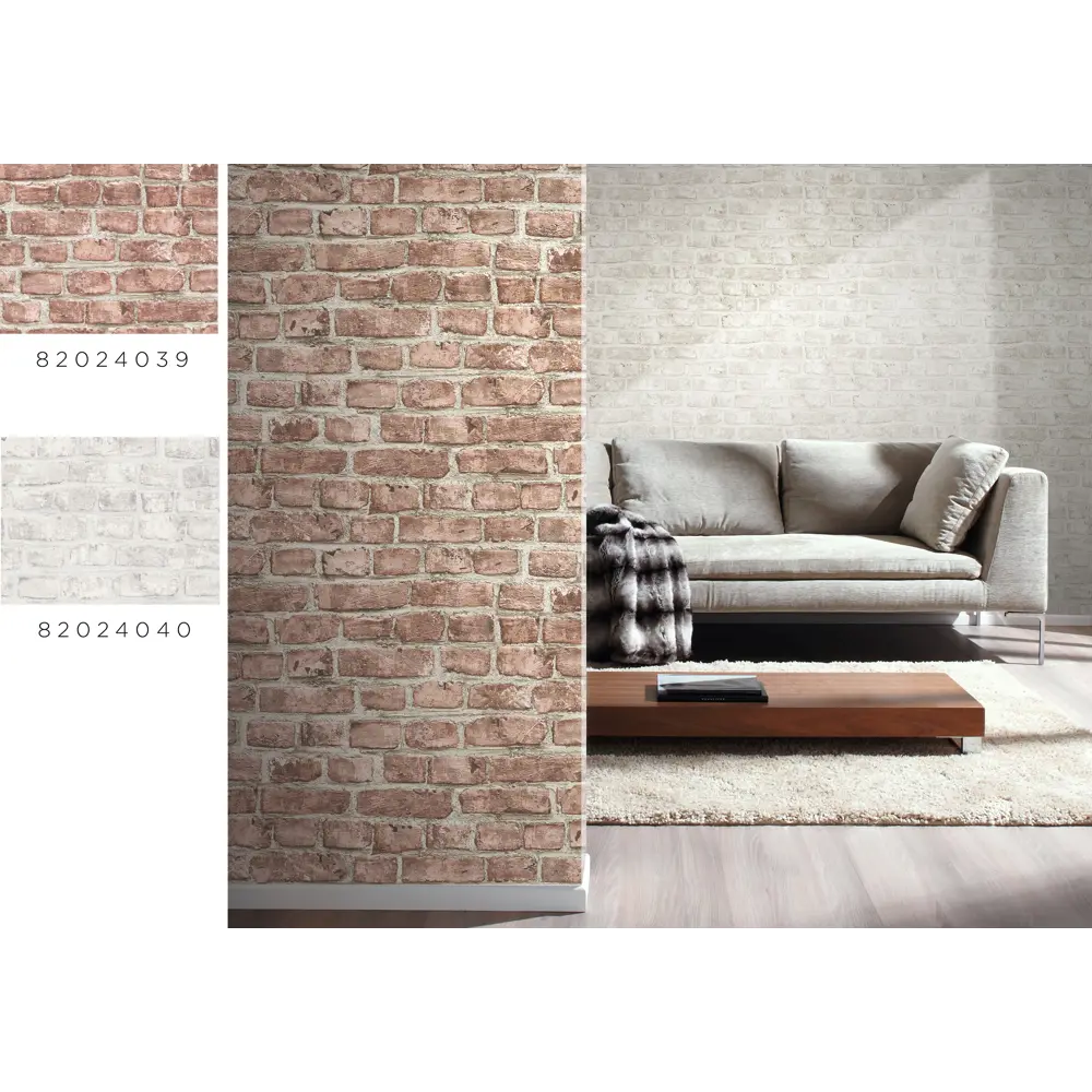 Обои флизелиновые Inspire оранжевые 0.53 м 636772 82024039 STLM-2000880 BRICK - Вид №3