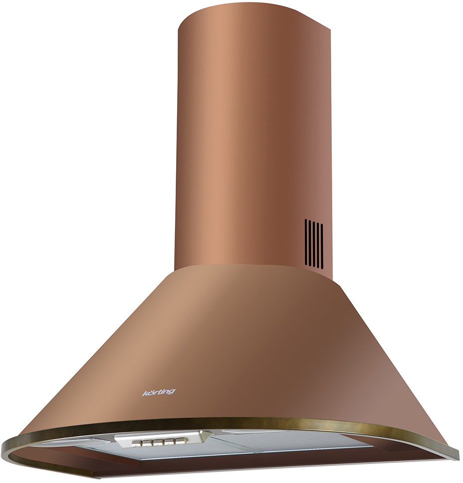 KHC 6930 RC Вытяжки / каминная, retro, 60 см, 950 м3/ч, механическое управление, 4 режима, медь+бронза Korting Santreyd 