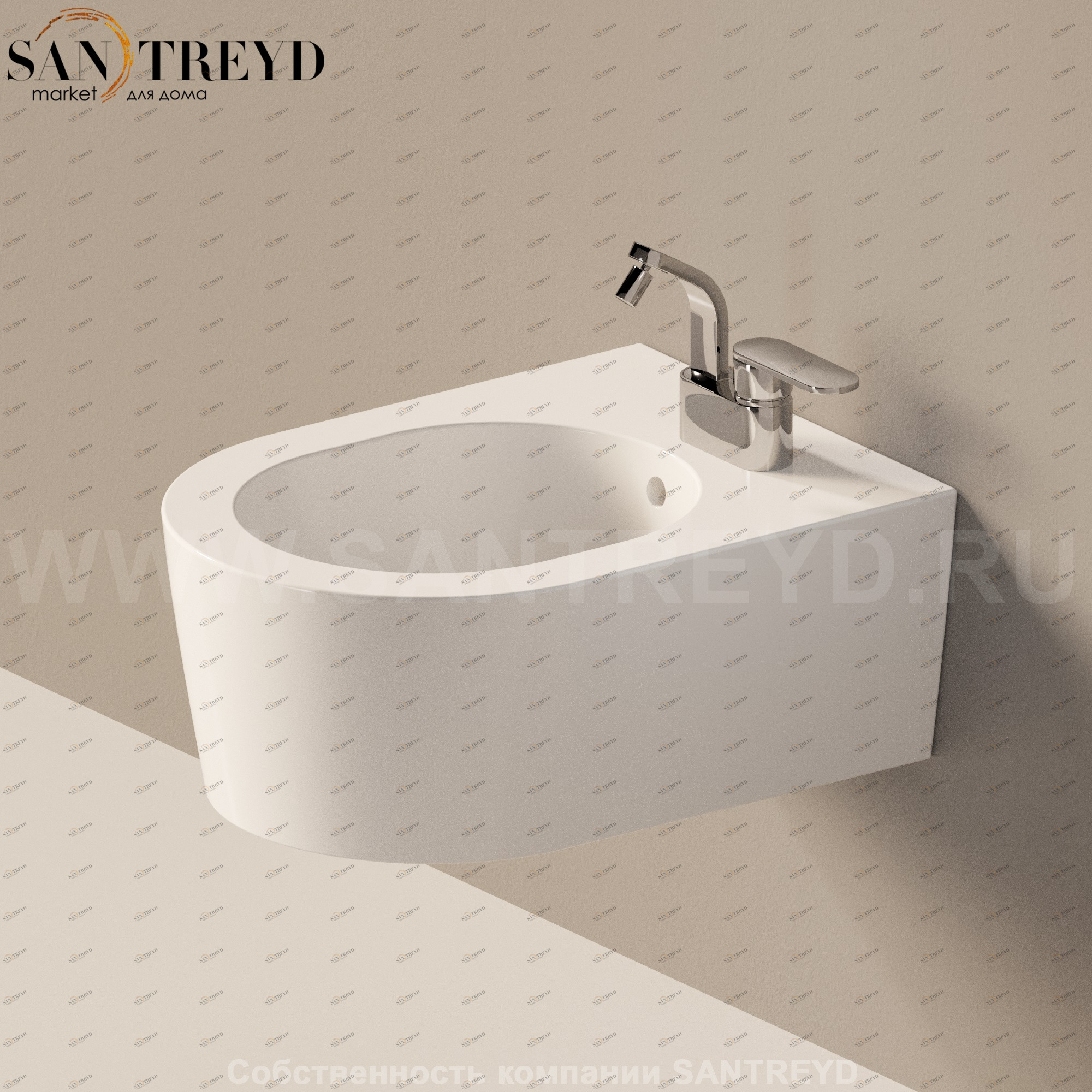 50659016 Биде подвесное Link Ceramica Flaminia