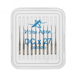 0037-02 (№60-80) Иглы для пром. шв. машин оверлок 100 шт № 60 АРТИ