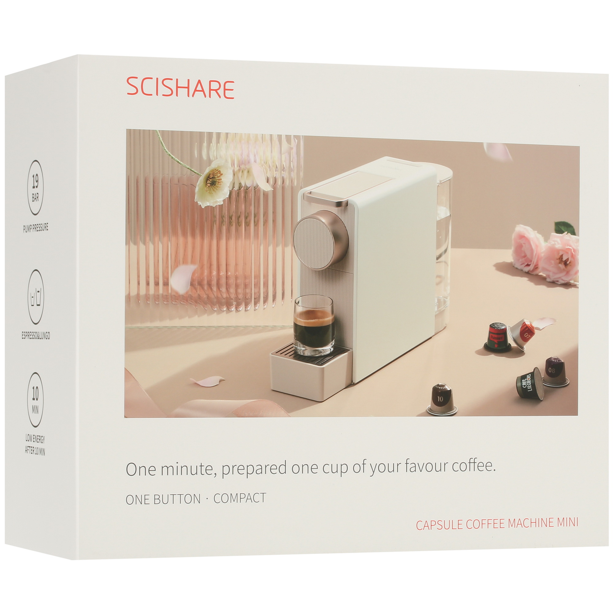 5407616 Кофемашина капсульная Scishare Capsule Coffee Machine Mini S1201 STDN-0032718 - Вид №9