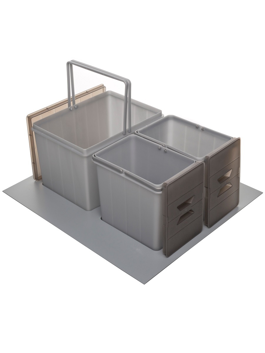 Система сортировки мусора Omega 450/24 Metallic Grey NAVAKO 10184 - Вид №1