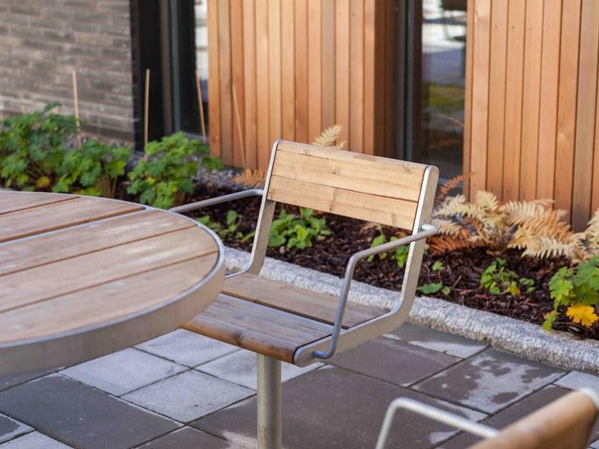 VESTRE Садовый стул из стали и дерева April sun-id-1451923 - Вид №4