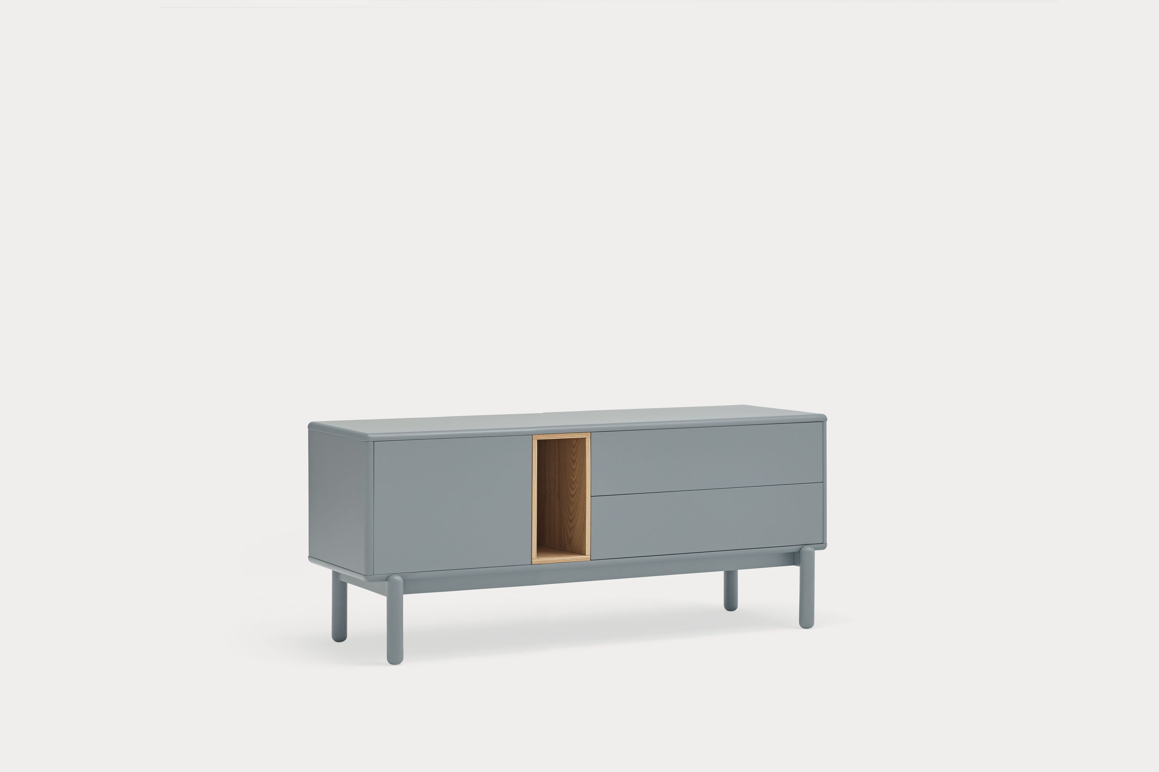 Шкаф для телевизора из МДФ с распашными дверцами и ящиками TEULAT Corvo ARCH-00133333 - Вид №5