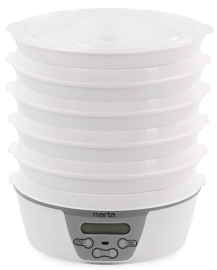 9934672 Сушилка для овощей и фруктов MARTA MT-FD1888D белый STDN-0035147 - Вид №4