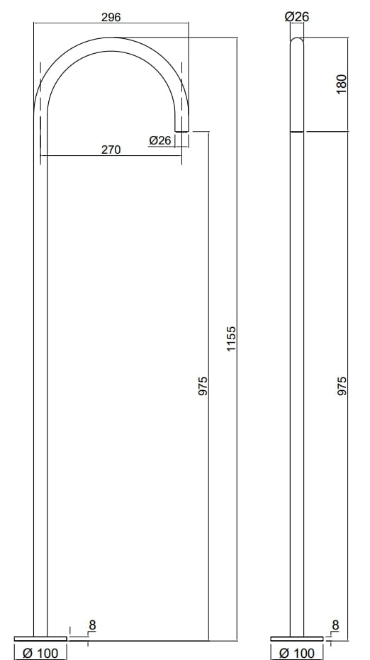 Напольная дозирующая насадка для умывальника Antoniolupi Indigo ARCH-00143083 - Вид №7
