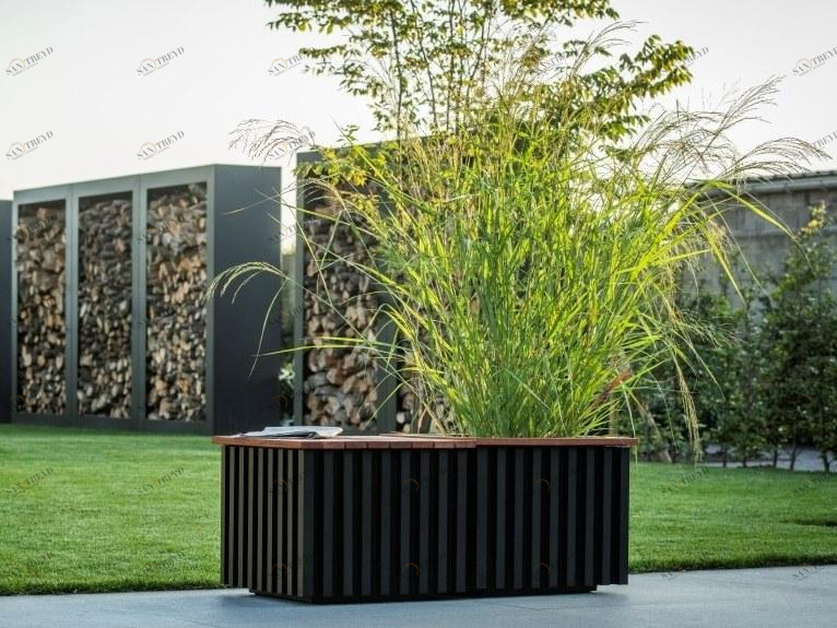 RENSON Садовая скамейка из дерева и алюминия Linarte sun-id-1427430