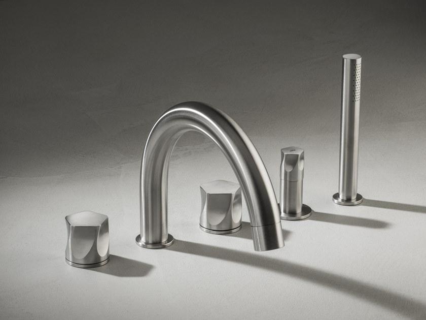 MGS Смеситель для ванны из нержавеющей стали на 3 отверстия Penta sun-id-1443938 - Вид №2