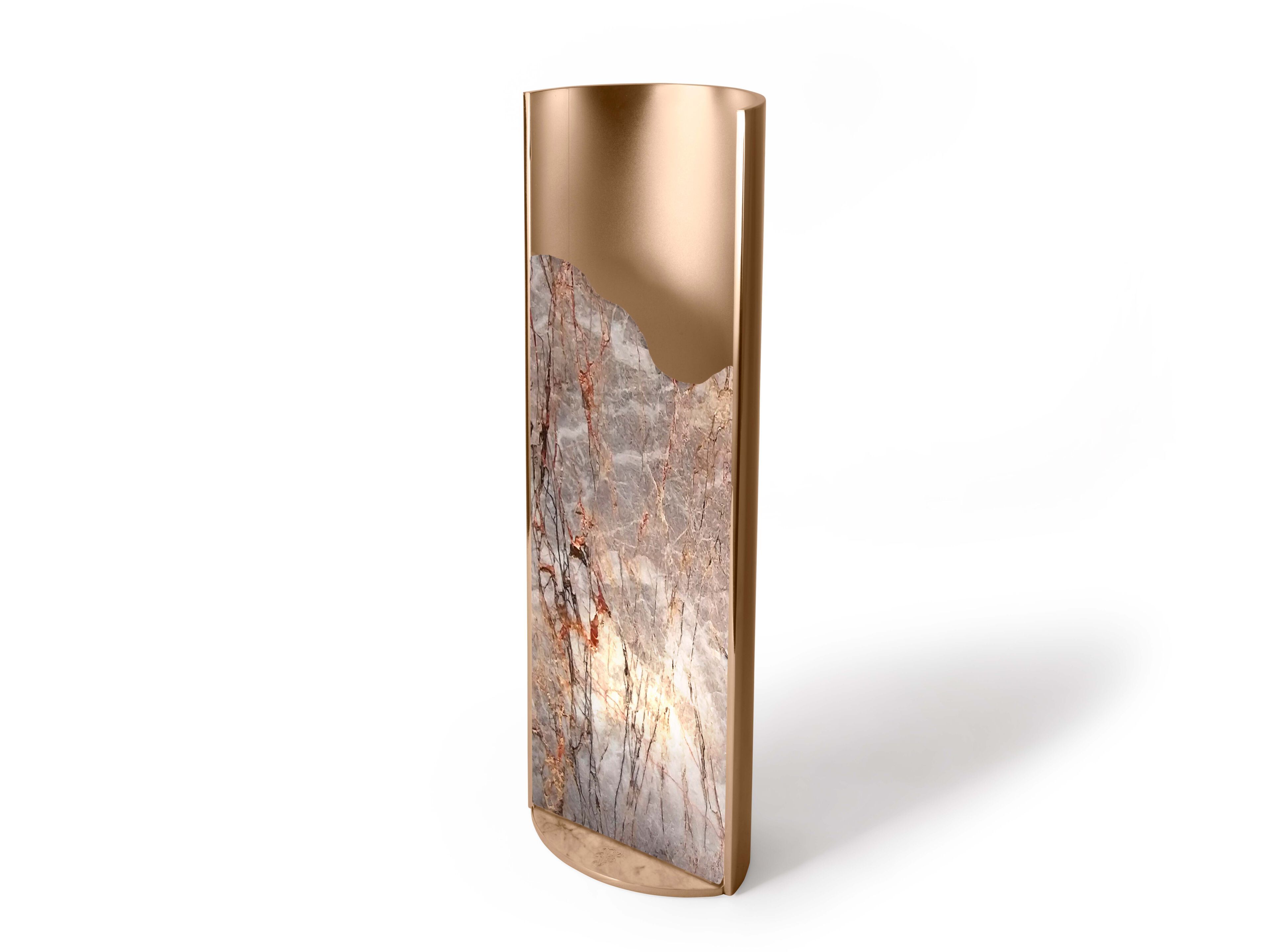 Настольная лампа из алюминия и оникса Visionnaire Polaris ARCH-00016920