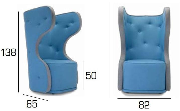 Adrenalina Мягкое кресло с высокой спинкой Wow sun-id-1387455 - Вид №6