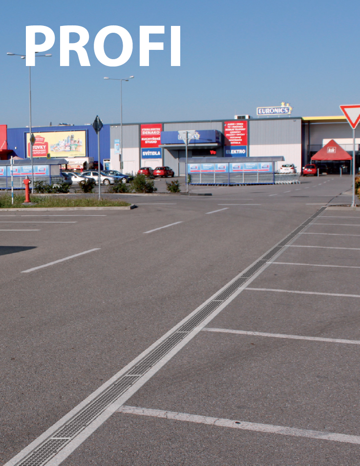 Дренажный канал 100 мм с металлической рамой и оцинкованной решеткой C250 ALCAPLAST AVZ103R104 - Вид №1