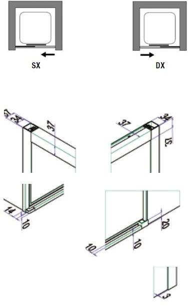 Samo Душевая кабина с двойной раздвижной дверцей и неподвижной стенкой Eccelsa sun-id-1402858 - Вид №4