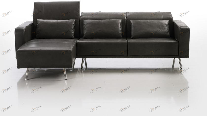 brühl Кожаный диван с шезлонгом Deep space sun-id-1365747