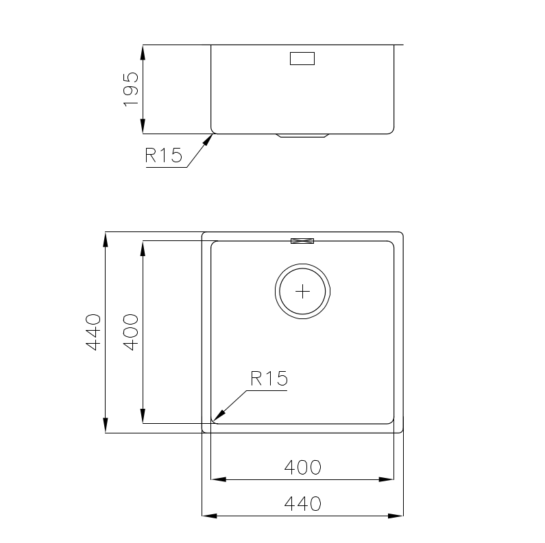 2156080 Мойка KE - R15 Vintage 2156080 Fosterspa  - Вид №1