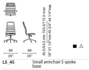 Cappellini Офисное кресло на колесиках Lotus sun-id-1436739 - Вид №9