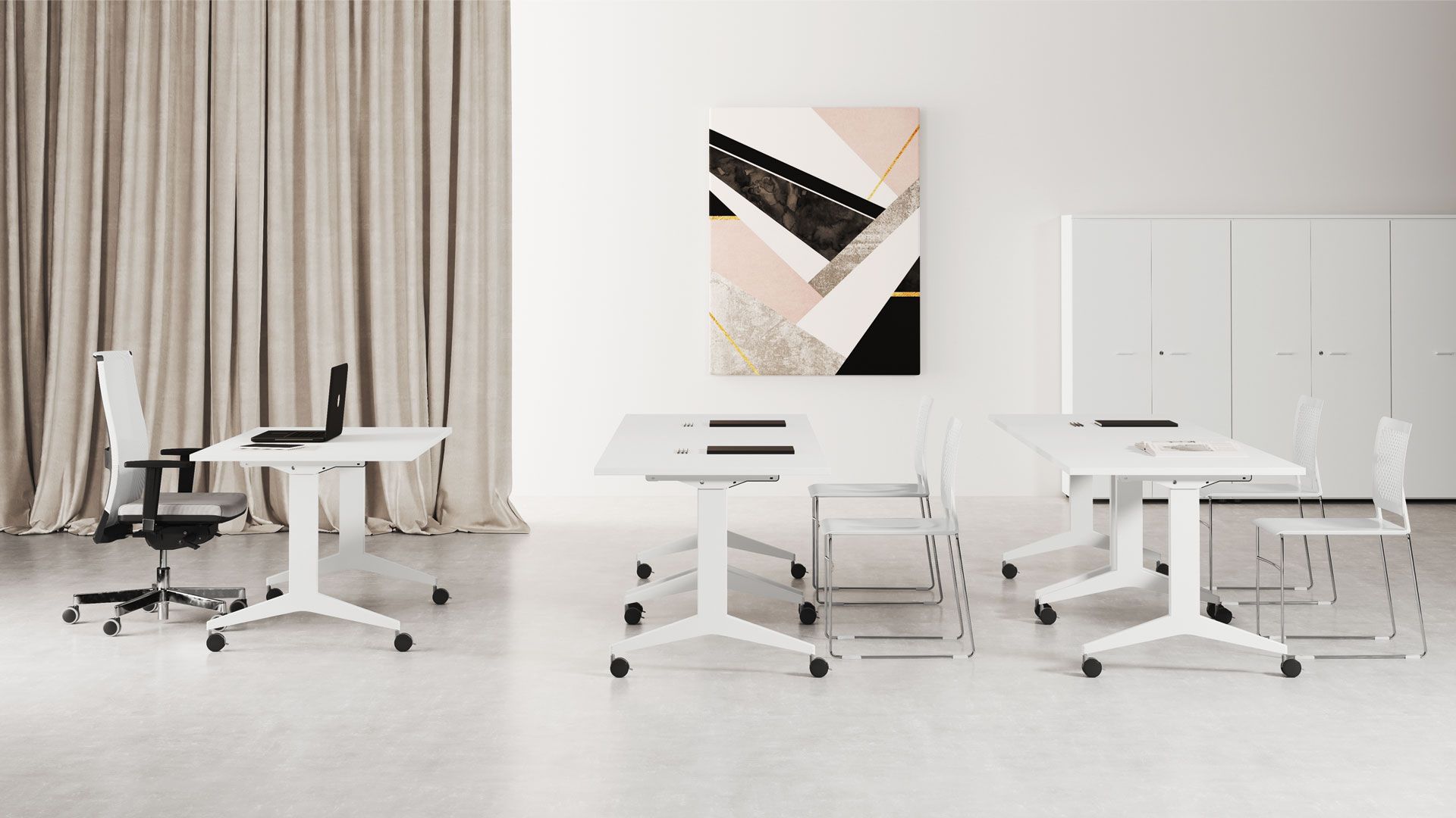 Прямоугольный стол с откидным верхом Las Mobili Oyo ARCH-00119245