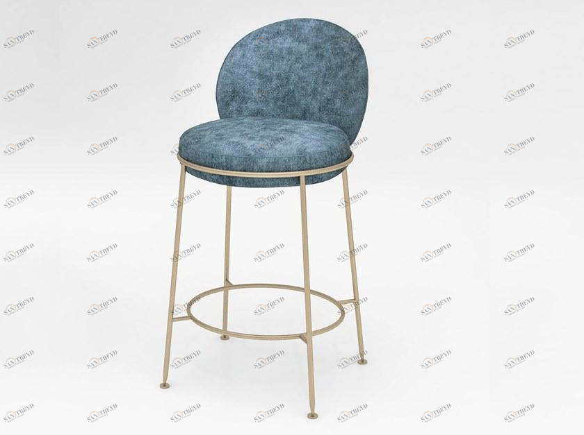 Sicis Бархатный барный стул со спинкой Amaretto sun-id-1504801