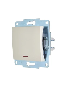 ASTI Выключатель с подсветкой жемчужно-белый перламутр механизм