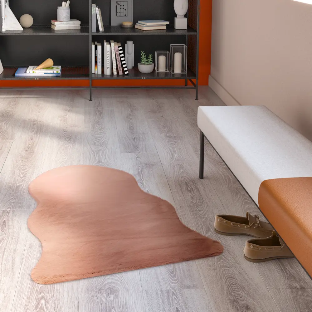 INSPIRE BIANCA — Искусственная шкура розовая 60×90 см для уютного интерьера 83235381 STLM-0039662