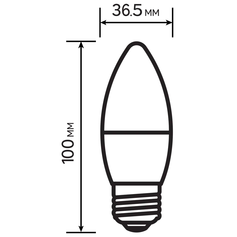 Лампа светодиодная Lexman Candle E27 175-250 В 6.5 Вт матовая 600 лм нейтральный белый свет STLM-2105710 - Вид №5