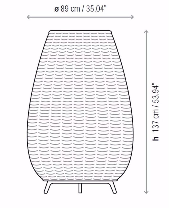 BOVER Торшер для улицы из синтетического волокна Amphora sun-id-1356164 - Вид №3