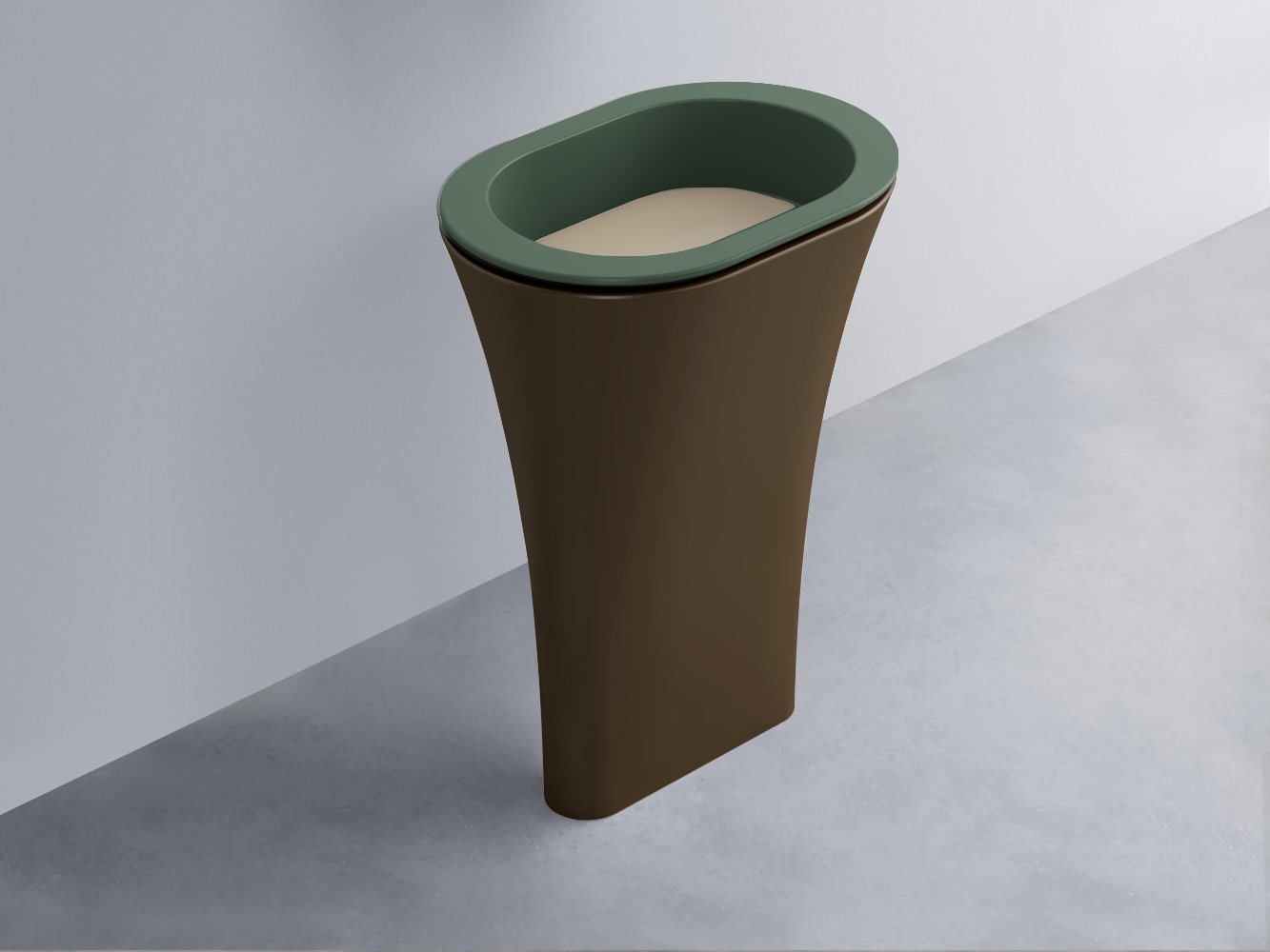 AMLA65-MU+AMPILO-AV+AMCOLO-CA Раковина Amedeo Ovale отдельностоящая cielo Enjoy + Amedeo Ceramica Cielo