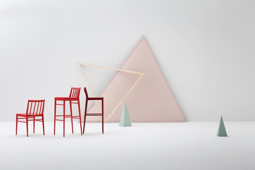 Billiani Табурет из бука со спинкой Tracy 597 - Вид №1