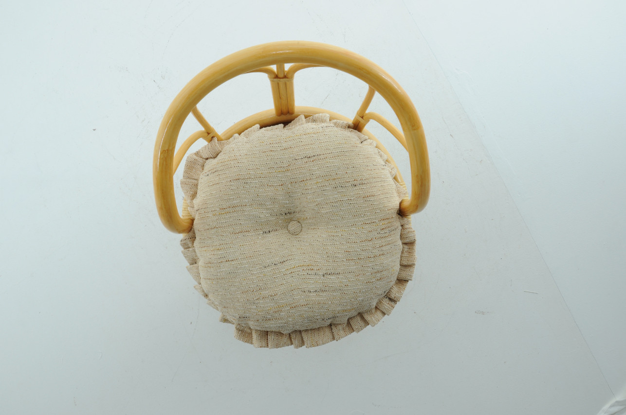 Табурет со спинкой 66х43 см мед Calamus Rotan VINOTTI  00-3885357 Желтый  - Вид №1