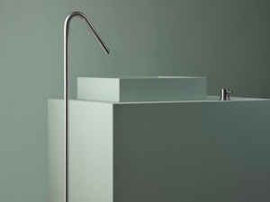 Напольная дозирующая насадка из нержавеющей стали для умывальника