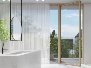 Деревянные двери-окна