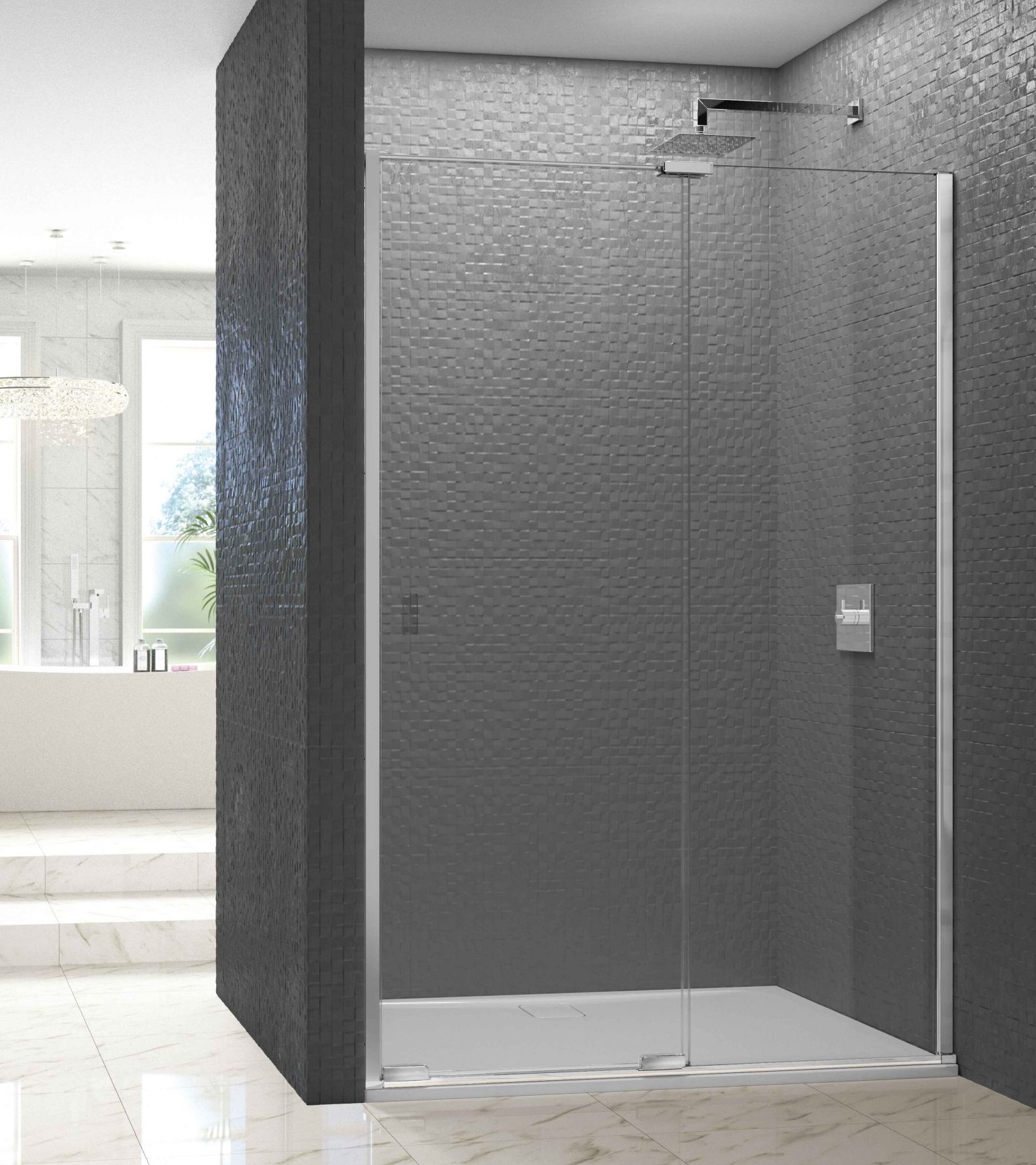 Дверь в нишу ARXFSL150 L or R Merlyn Arysto Хромированный  - Вид №1