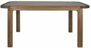 Il Giardino di Legno Прямоугольный садовый стол из дерева и стекла Dual Dual04c8