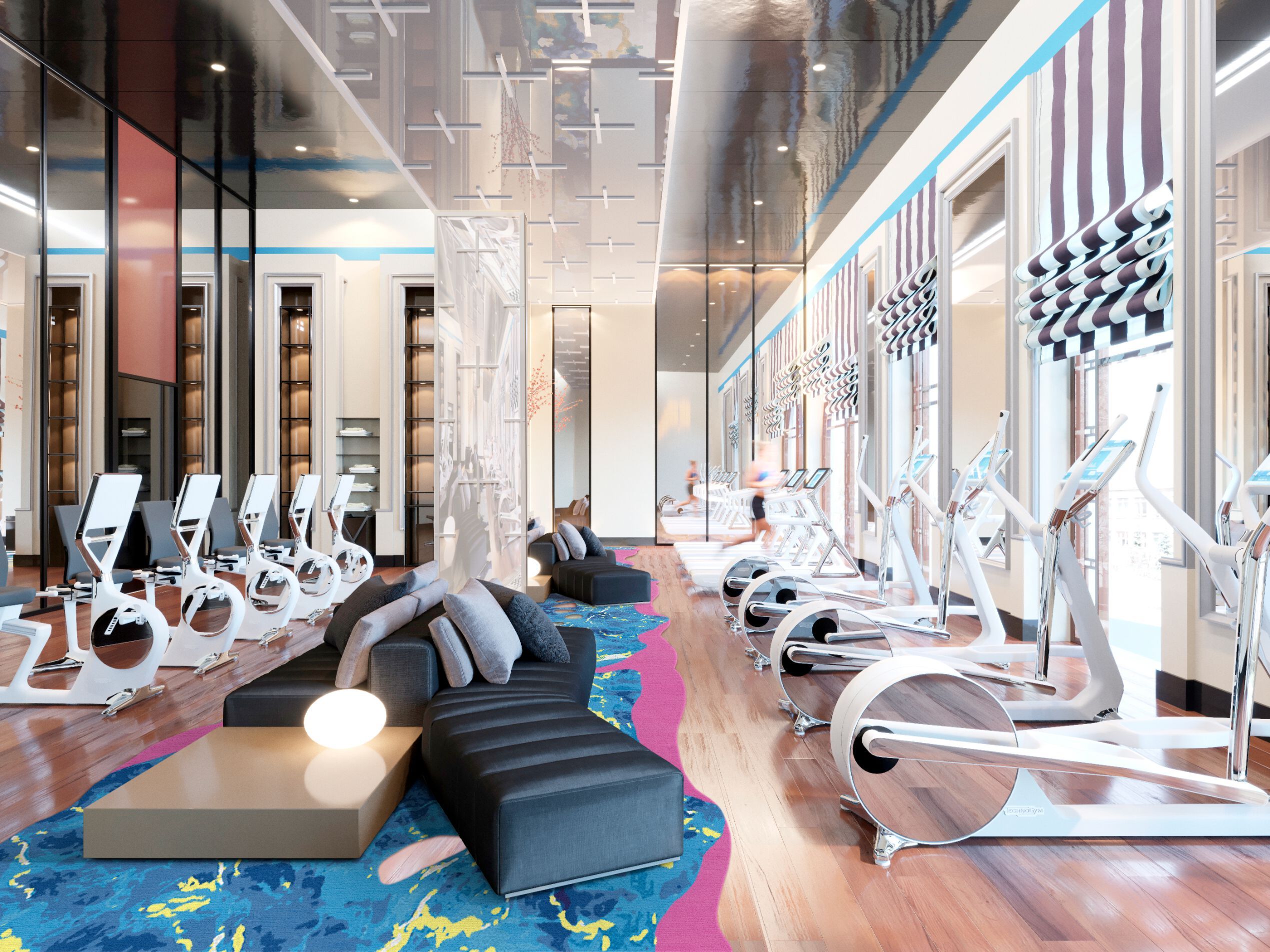 Изогнутый ковер ручной работы Tapis Rouge электрический ARCH-00139167 - Вид №2