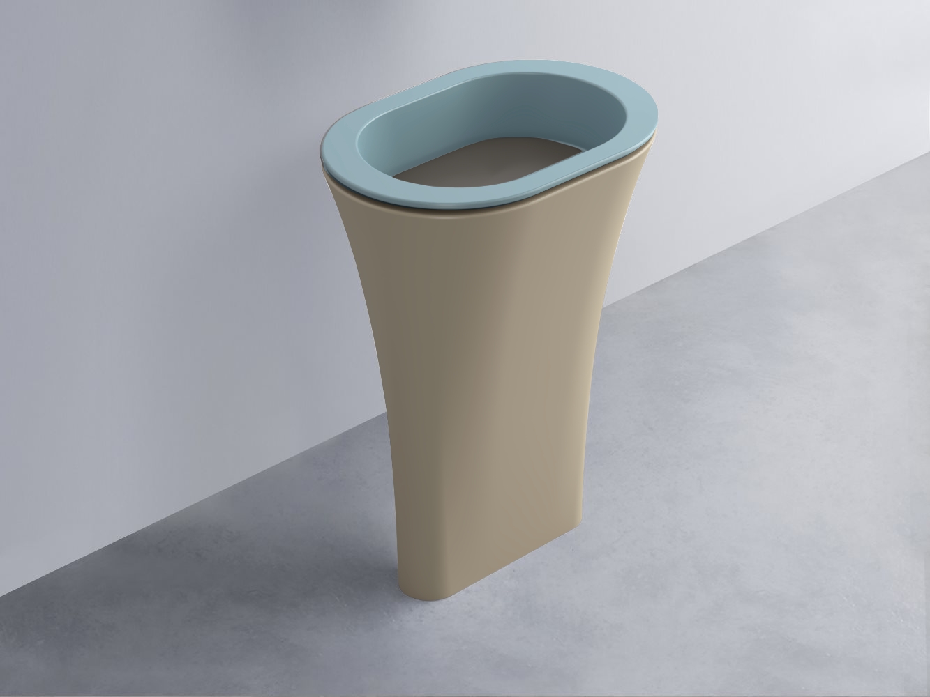 AMLA65-PL+AMPILO-FN+AMCOLO-AV Раковина Amedeo Ovale отдельностоящая cielo Enjoy + Amedeo Ceramica Cielo