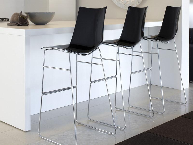 SCAB DESIGN Высокий табурет из поликарбоната салазок Zebra sun-id-1512286 - Вид №2