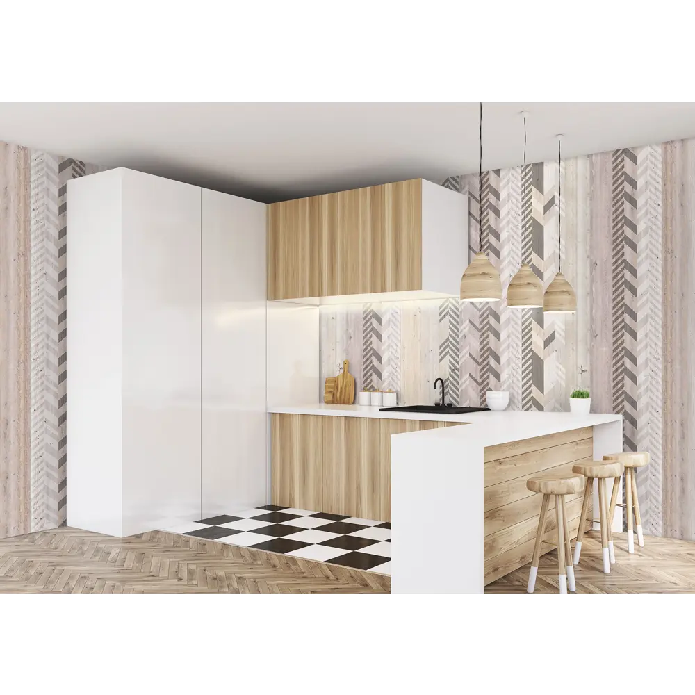 Комплект стеновых панелей ПВХ дерево д 2700x375x8 мм 3.0375 м² 3шт 82865982 STLM-2028495 VENTA  - Вид №2