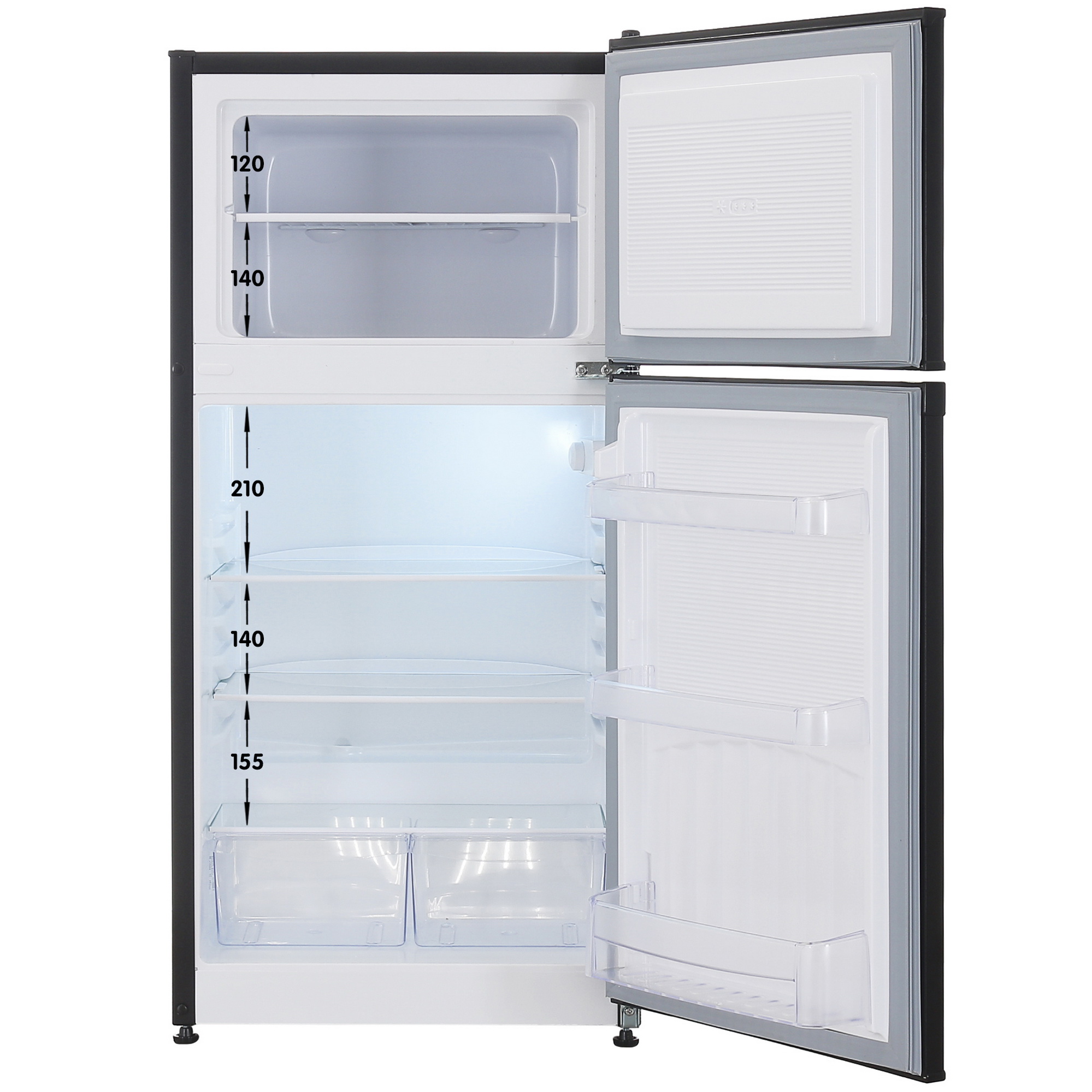 5351599 Холодильник компактный   Nordfrost NRT 143 232 черный STDN-0133084 - Вид №1