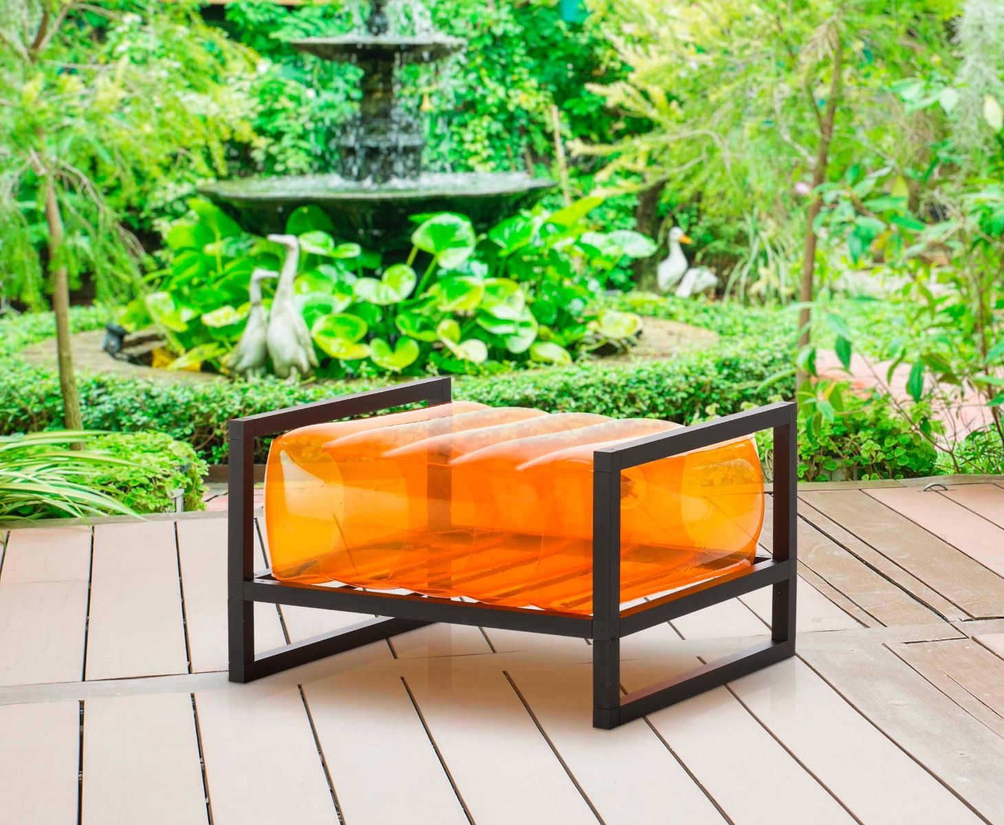 MOJOW EKO пуф Оранжевый PYKCNEKO05OC YOKO - Вид №2