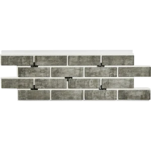 Термопанель рядовая Мосстрой-31 Brick Wall серый 118x41x5 см