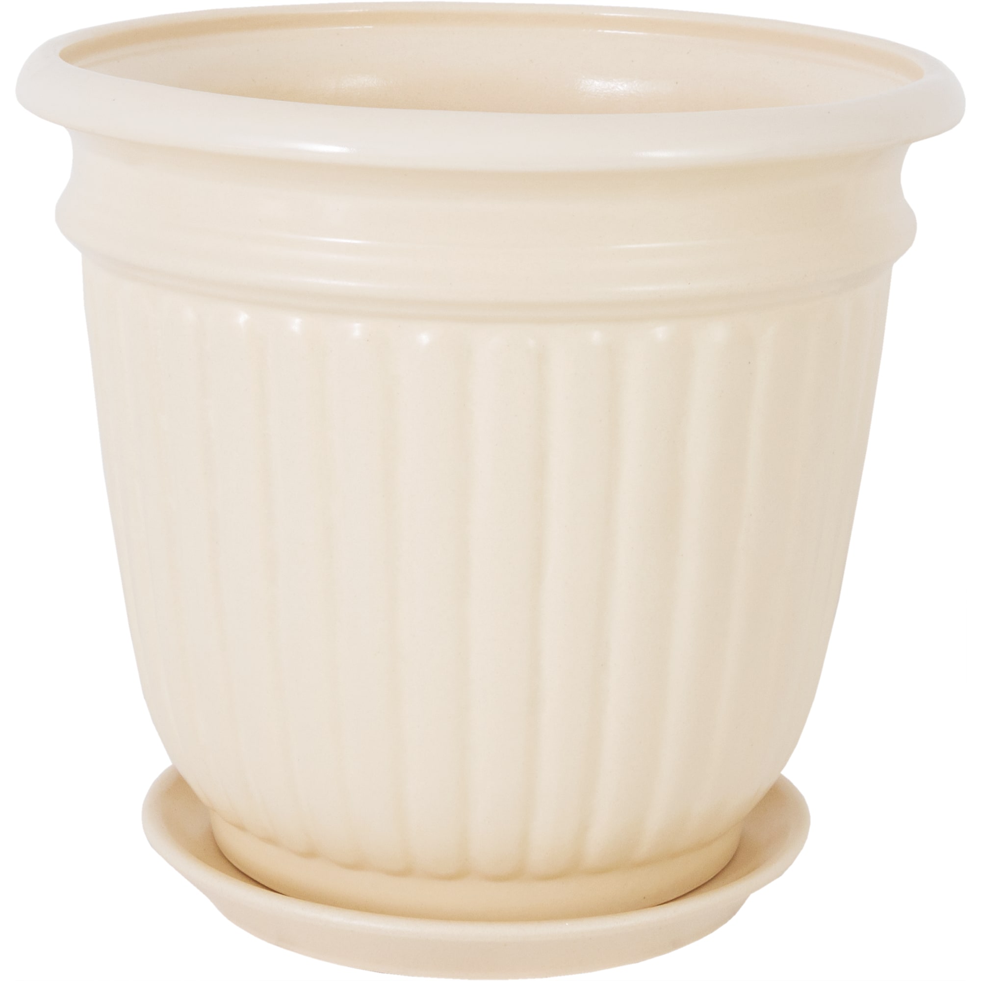 83432961 Горшок цветочный ø18.6 h16.7 см v2.5 л керамика слоновая кость Виктория Santreyd