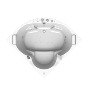 Гидромассаж "Лечебный Chrome" на ванну Сорренто 130х130 (двигатель 900 Вт, джет Джереми - 9 шт.)