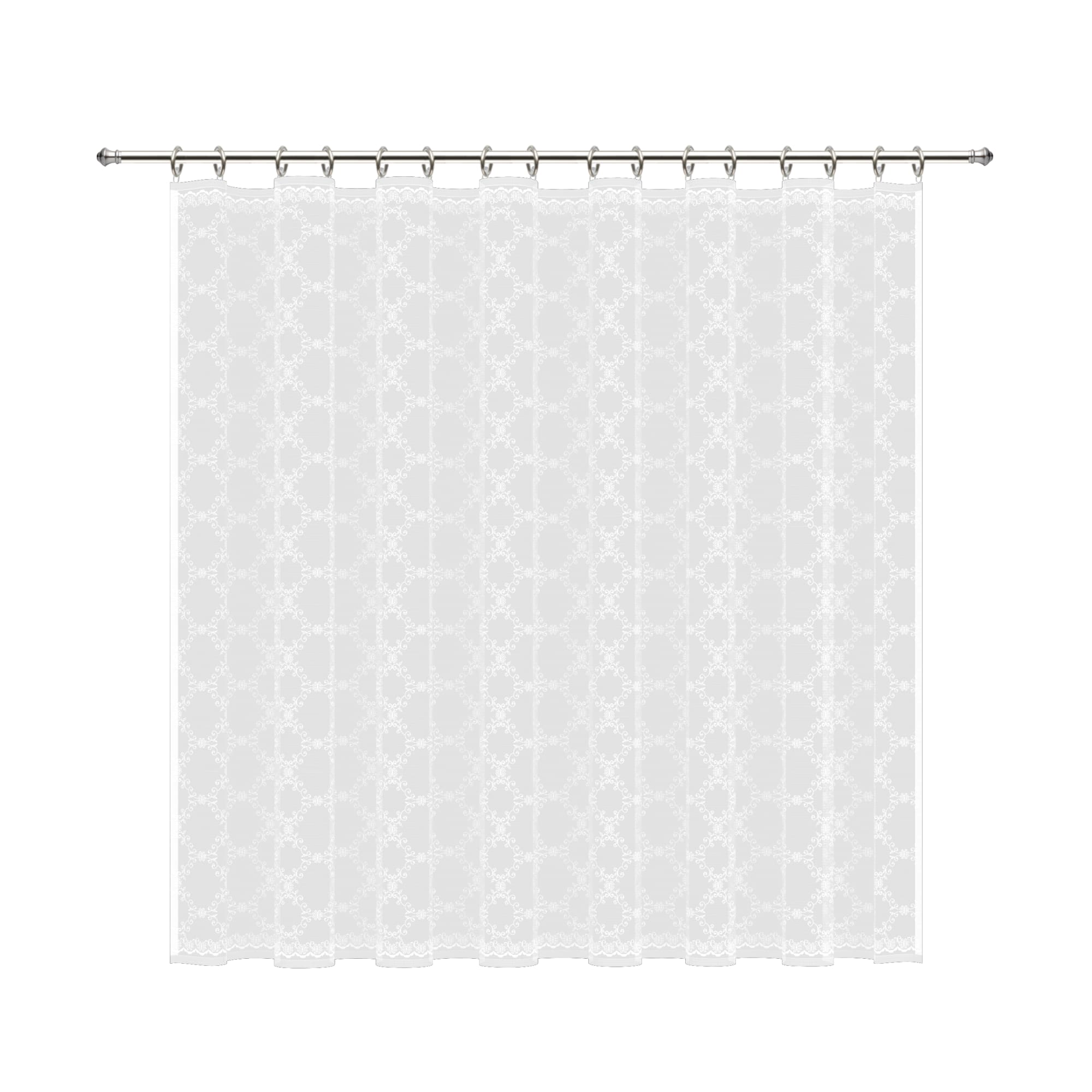 81948127 Занавеска на ленте «Соты», 250х160 см, цвет белый Santreyd 